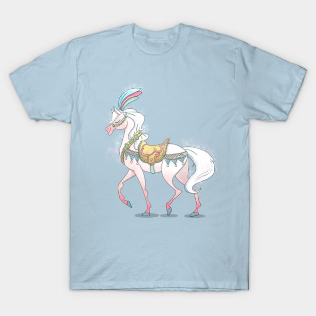 Carousel Horse T-Shirt by missalexfinley